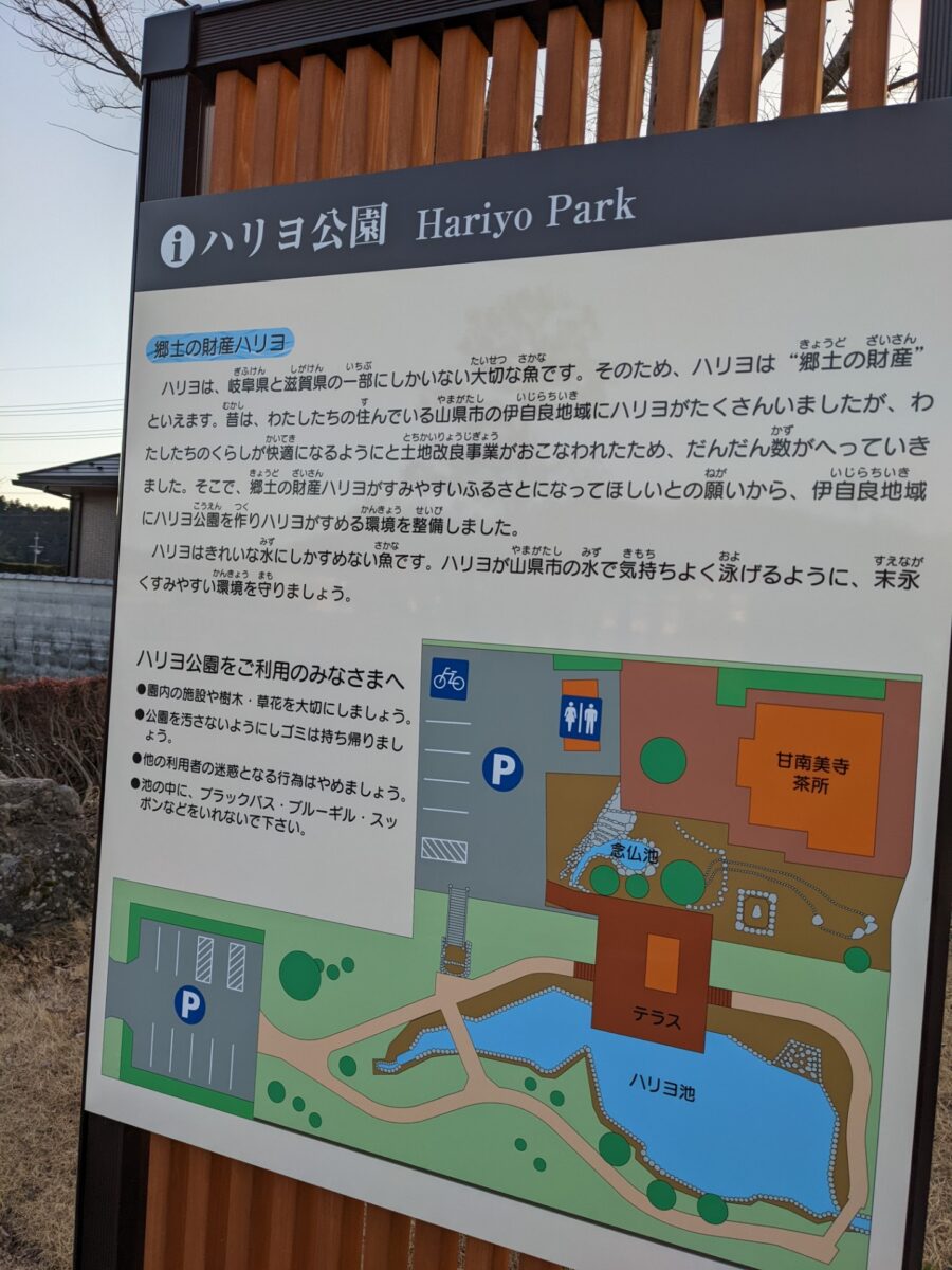 山県のハリヨ公園に立ち寄りました。